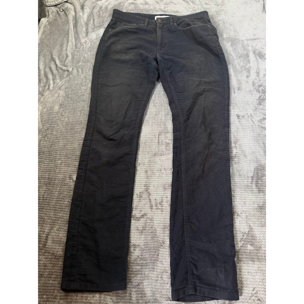 R. M. Williams Jeans‎ Mens 34x33 Black Pocketed Belted Straight Zip Adult
